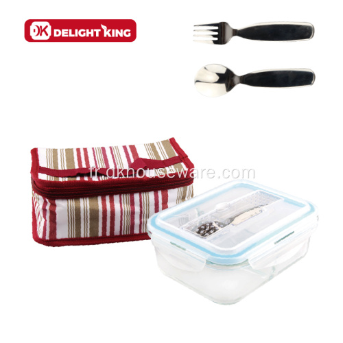 Verre Bento Conteneur de nourriture Boîte à lunch Sac isolé